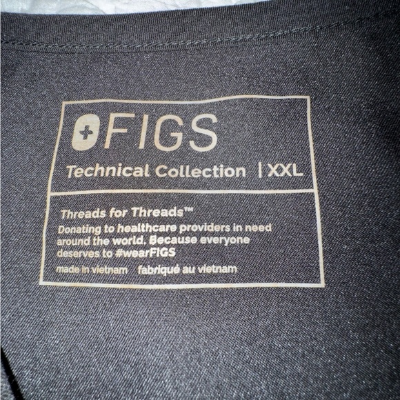 NWT Figs Chisec Three-Pocket Scrub Men’s Top. SIZE XXL - Picture 6 of 11
